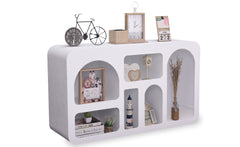 Buffet design arches style troglodyte Boris L130 cm blanc