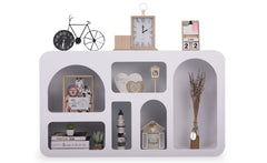 Buffet design arches style troglodyte Boris L130 cm blanc