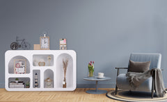Buffet design arches style troglodyte Boris L130 cm blanc