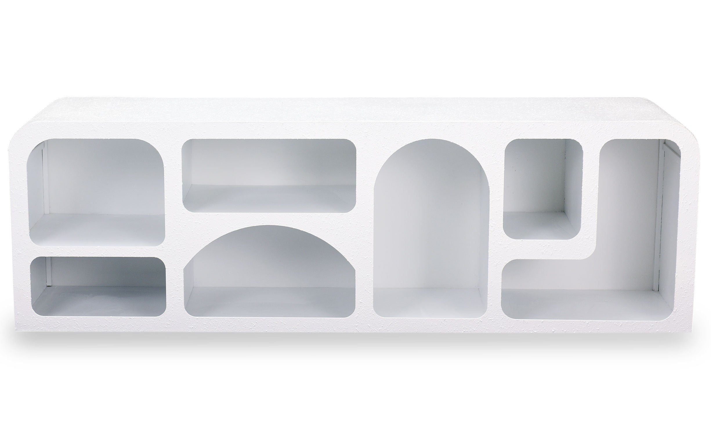 Buffet bas Navalor L160cm design arches style troglodyte Blanc