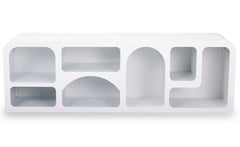 Buffet bas Navalor L160cm design arches style troglodyte Blanc