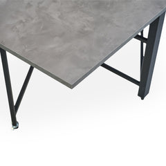 Table console Cesae extensible 300 cm effet béton ciré gris