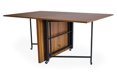 Table console extensible Cesae 300cm en bois noisette