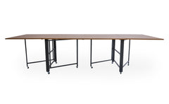 Table console extensible Cesae 300cm en bois noisette