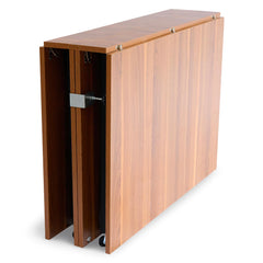 Table console extensible Cesae 300cm en bois noisette