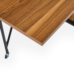 Table console extensible Cesae 300cm en bois noisette