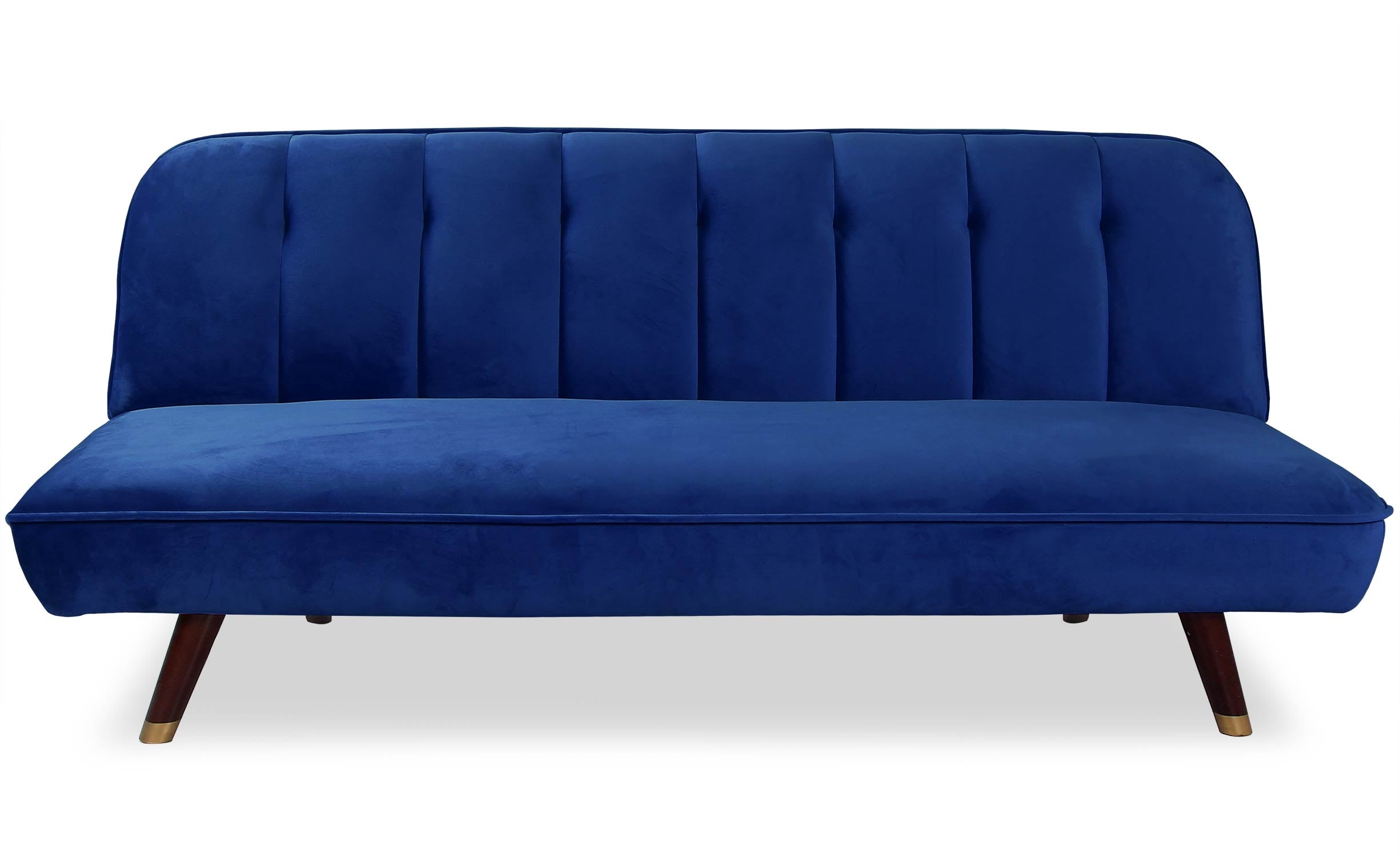 Canapé convertible Olympia Velours Bleu