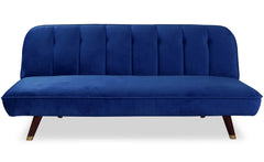 Canapé convertible Olympia Velours Bleu