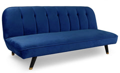 Canapé convertible Olympia Velours Bleu
