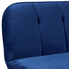 Canapé convertible Olympia Velours Bleu
