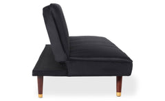 Canapé convertible clic-clac Olympia Velours Noir