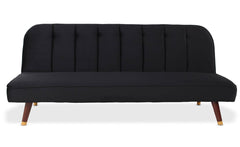 Canapé convertible clic-clac Olympia Velours Noir