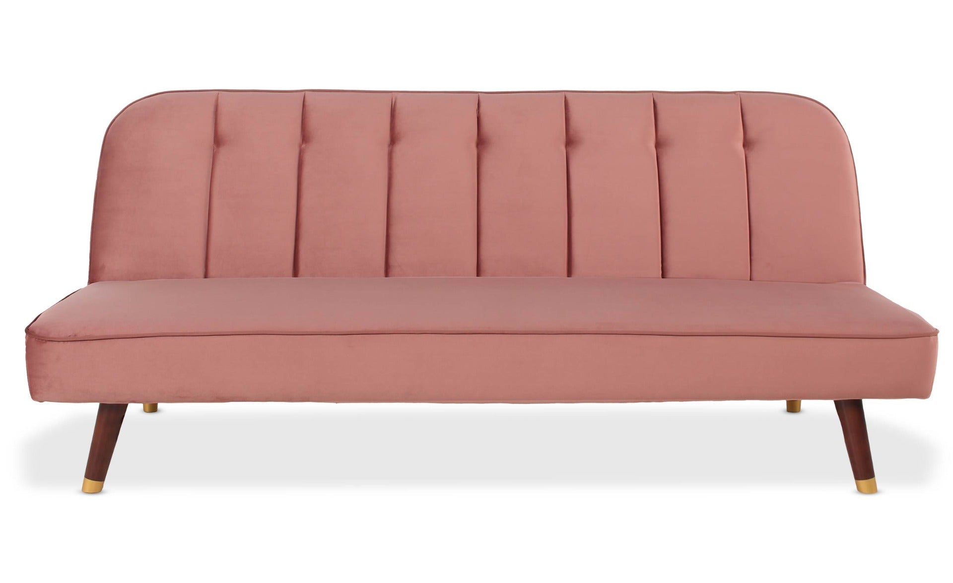 Canapé convertible clic-clac Olympia Velours Rose