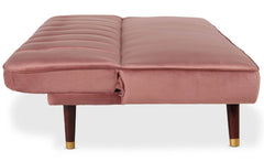 Canapé convertible clic-clac Olympia Velours Rose
