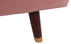 Canapé convertible clic-clac Olympia Velours Rose