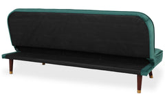 Canapé convertible clic-clac Olympia Velours Vert