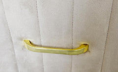 Coiffeuse 1 tiroir en velours beige Awzel