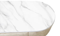 Coiffeuse 1 tiroir en velours beige Awzel