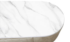 Coiffeuse en velours taupe Awzel avec 1 tiroir