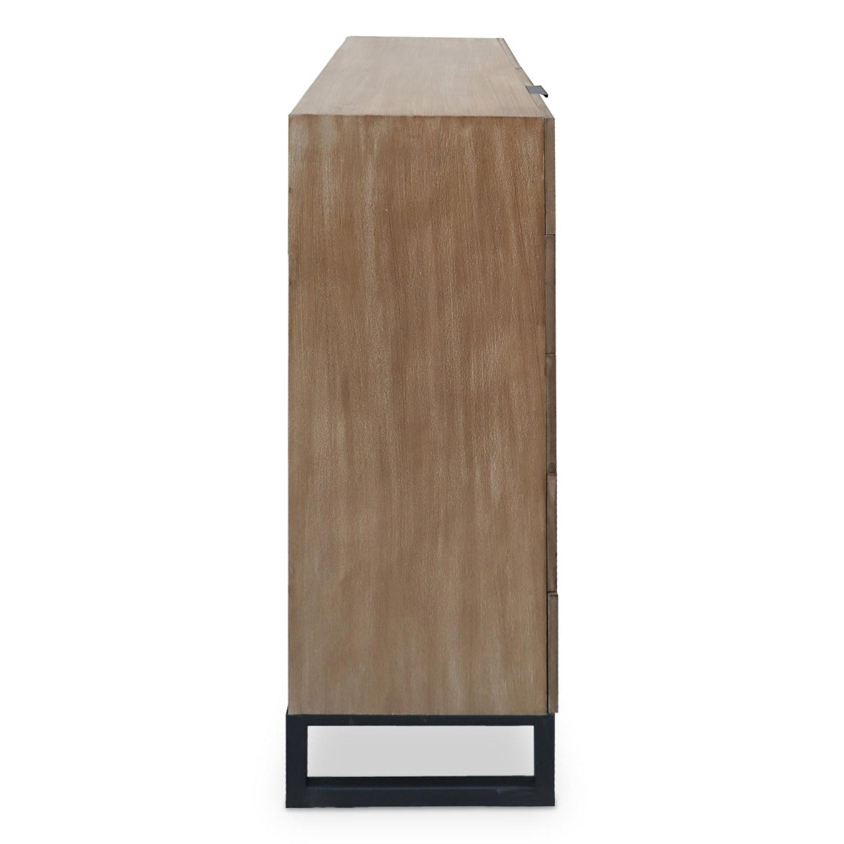 Buffet Haut 5 Tiroirs Et 1 Porte Battante Panara Bois Chêne Clair