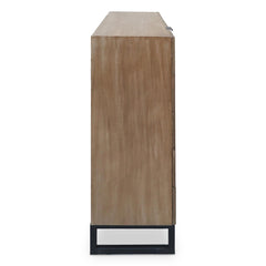 Buffet Haut 5 Tiroirs Et 1 Porte Battante Panara Bois Chêne Clair