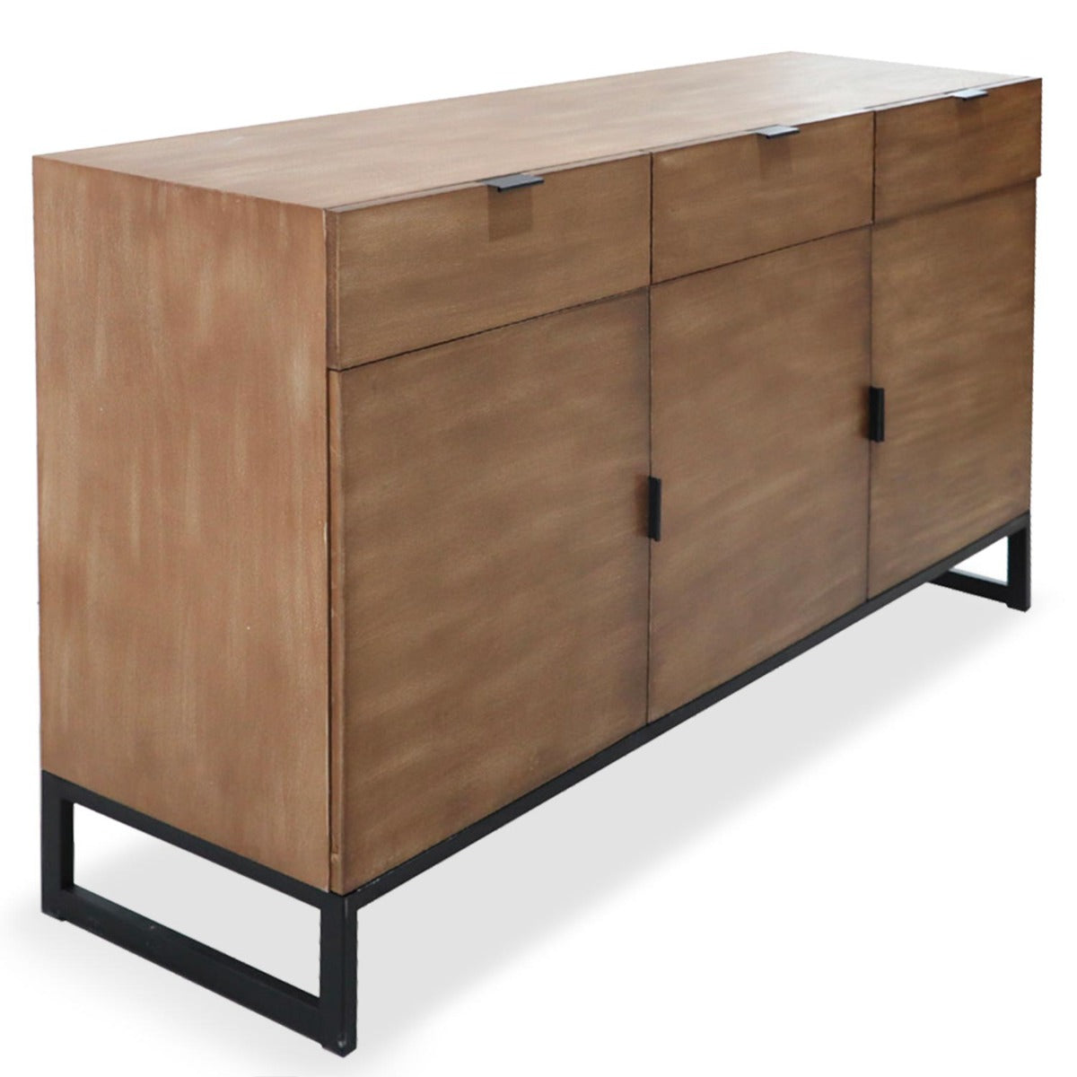 Buffet 3 portes Et 3 Tiroirs Panara Bois Chêne Clair