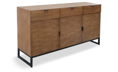 Buffet 3 portes Et 3 Tiroirs Panara Bois Chêne Clair