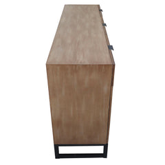 Buffet 3 portes Et 3 Tiroirs Panara Bois Chêne Clair