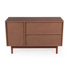 Buffet trois portes Carpar en rotin et bois L113cm