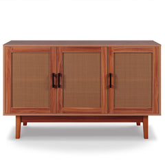 Buffet trois portes Carpar en rotin et bois L113cm