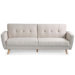 Canapé convertible scandinave Refresha Tissu Beige