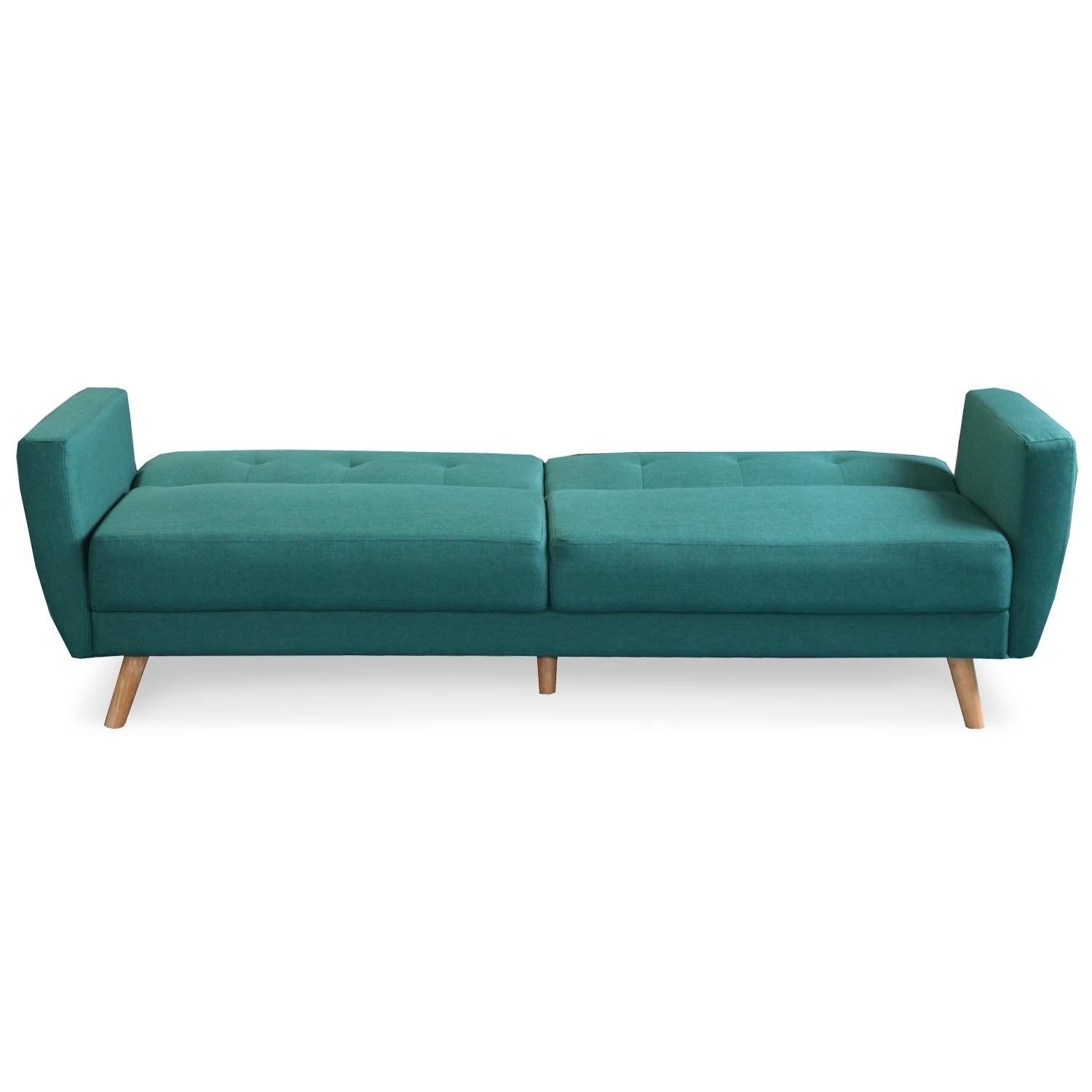 Canapé convertible scandinave Refresha Tissu Bleu vert