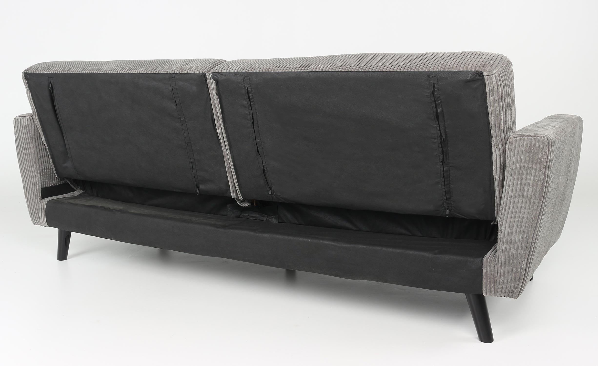 Canapé convertible Refresha Velours Gris Clair