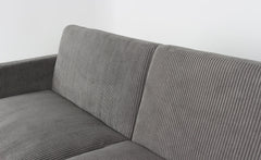 Canapé convertible Refresha Velours Gris Clair