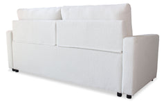 Canapé 3 places Convertible Saphir Tissu Bouclette Écru