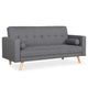 Canapé convertible scandinave en tissu gris foncé