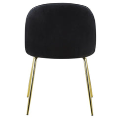 Lot de 2 tabourets Argule velours noir