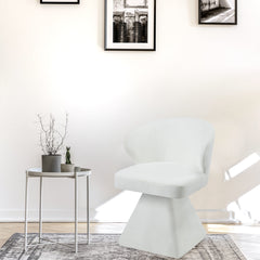 Chaise design grand confort Statik Tissu Crème