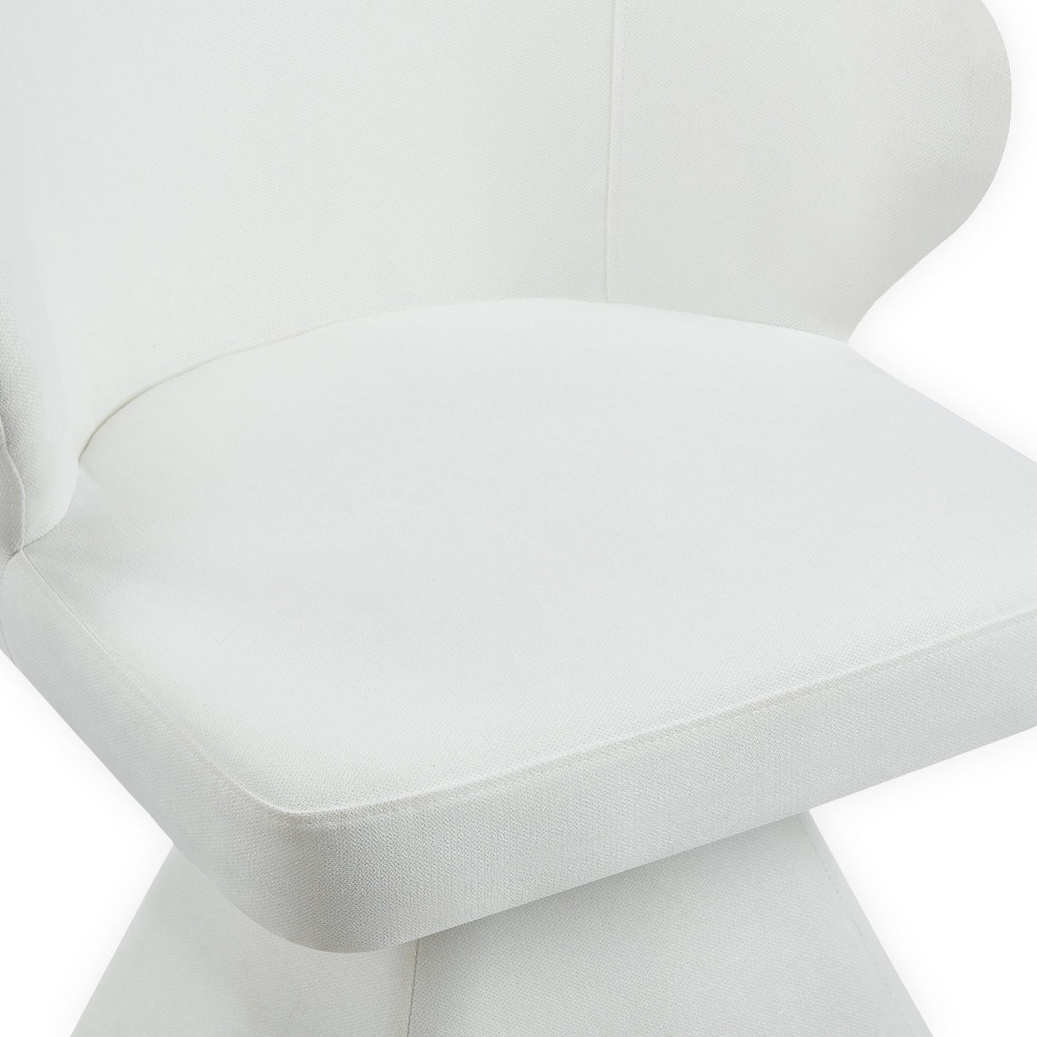 Chaise design grand confort Statik Tissu Crème
