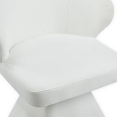Chaise design grand confort Statik Tissu Crème