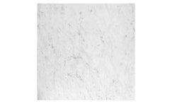 Table basse Paliano Marbre Blanc et pieds Argent