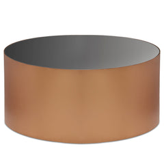 Table basse Selenium en Verre et Métal Cuivré