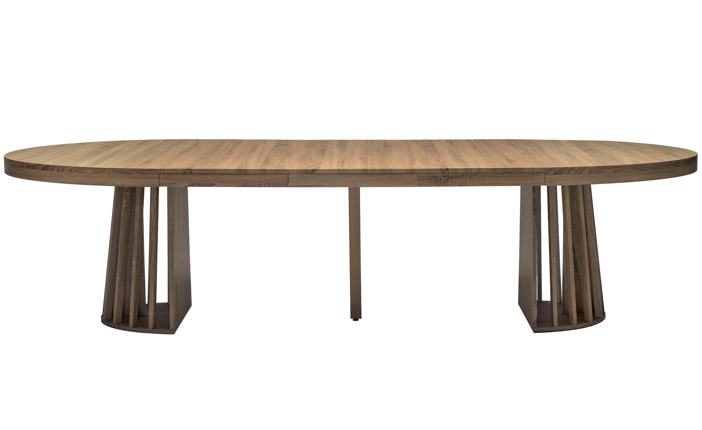 Table ovale extensible Eliza Bois noisette