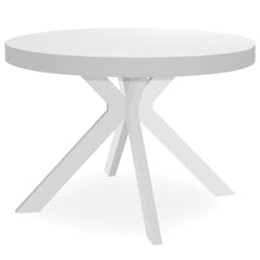 Table ronde extensible Myriade Blanc
