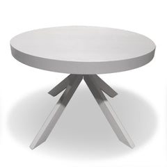 Table ronde extensible Myriade Blanc