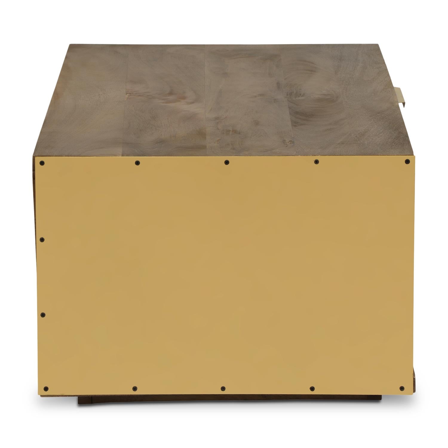 Tables basse Firmin Bois et Métal Or