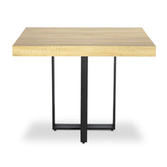 Table extensible Teresa chêne clair avec pieds en métal noir