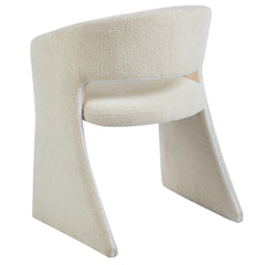 Lot de 4 chaises Ciges Tissu bouclette crème