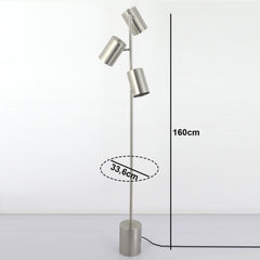 Lampadaire Trianon Métal Acier Brossé