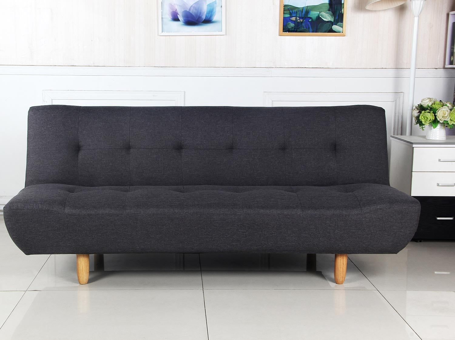 Canapé convertible scandinave Urban Gris foncé